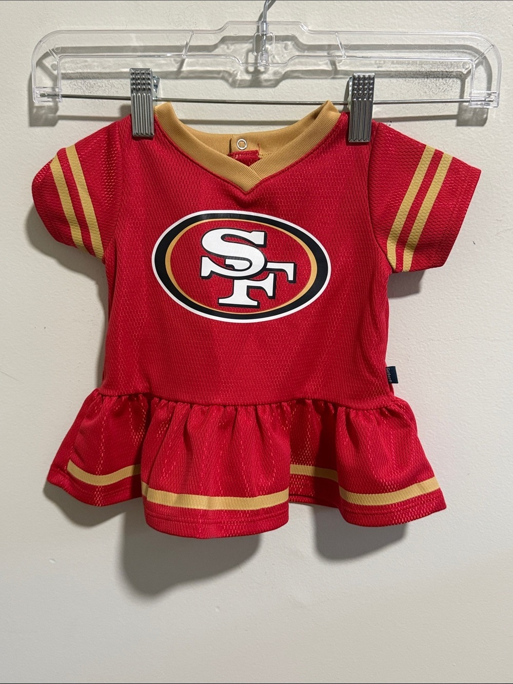 Gerber Baby NFL SF Jersey Dress Size 0-3M